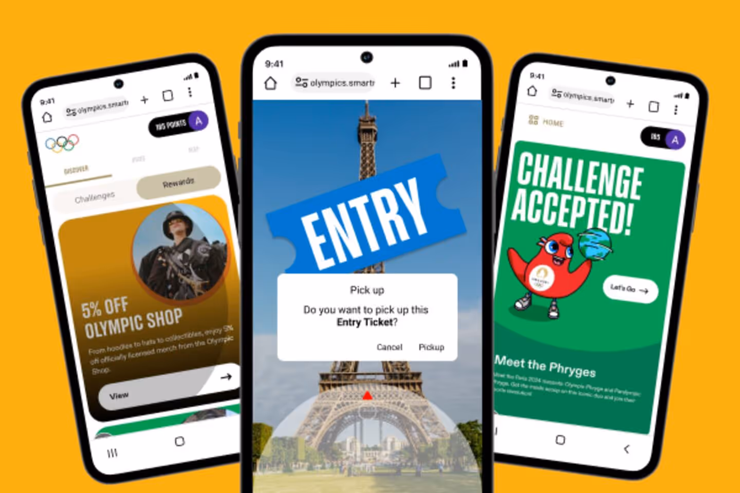 Paris 2024 My Olympic Rewards showcase